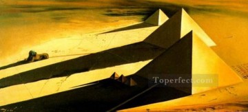 有名な要約 Painting - ギゼのピラミッドとスフィンクス 1954 シュルレアリスム
